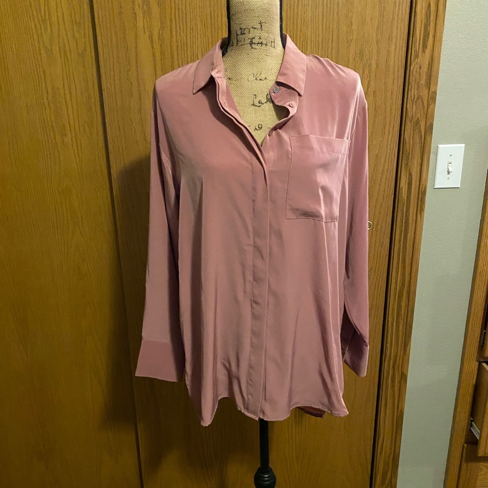 Pink long blouse
